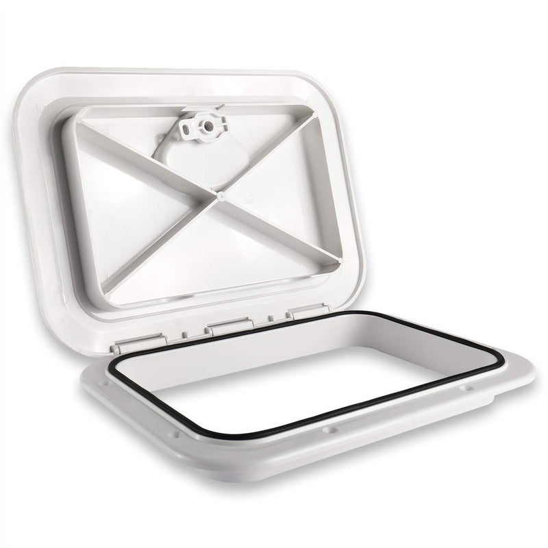 Yaegoo Marine Deck Access Hatch & Lid 10-5/8" X 14-3/4" (270mmx375mm) White Boat Deck Hatch - Image 1
